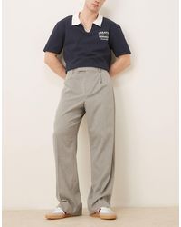 ASOS - Smart Wide Leg Pants With Front Pleat - Lyst