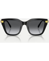 Swarovski - – unregelmäßig geformte, polarisierte sonnenbrille - Lyst