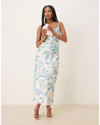 Aware - Robe nuisette longue à imprimé fleurs - Lyst