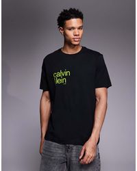 Calvin Klein - Circle Back Print T-shirt - Lyst