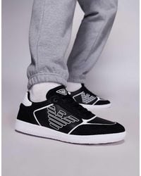 EA7 - Armani New Heritage Eagle Logo Trainers - Lyst