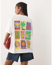 ASOS - Oversized T-shirt With Tropical Fruit Graphic - Lyst