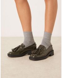 ASOS - Matrix Square Toe Tassel Detail Loafers - Lyst