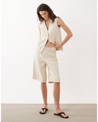 Mango - Tony Denim Bermuda Short Co-Ord - Lyst
