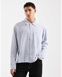 Jack & Jones - Boxy Seersucker Long Sleeve Shirt - Lyst