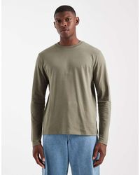 ASOS - Basic T-Shirt Met Lange Mouwen En Ronde Hals - Lyst