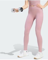 adidas Originals - 3 Stripes Studio All Me X-Over Stash Pocket Leggings - Lyst