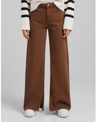 Bershka Wide-leg and palazzo pants for Women - Up to 65% off | Lyst