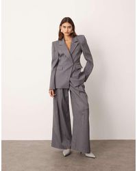ARRANGE - Tailored Wide Leg Pants With Pleats - Lyst
