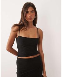 Missy Empire - Double Sculpted Slinky Thin Strap Cami Top Co-Ord - Lyst