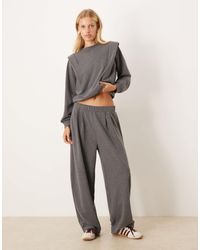 ASOS - Pleated Barrell Leg Low Rise jogger Co Ord - Lyst