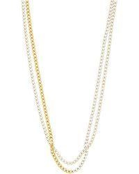 Pilgrim - Inner 2-in-1-set halsketten aus gemischtem metall - Lyst