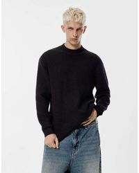 Pull&Bear - Geribbelde Gebreide Sweater - Lyst
