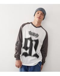 Collusion - Atletisch T-Shirt Met Lange Mouwen En Skater Pasvorm - Lyst