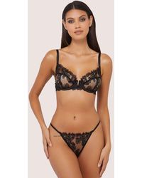 Wolf & Whistle - Eva Graphic Embroidery Thong - Lyst