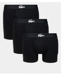 Lacoste - 3 Pack Croc Waistband Boxer Briefs - Lyst