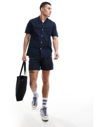 Farah - Textured Seersucker Short Sleeve Shirt - Lyst
