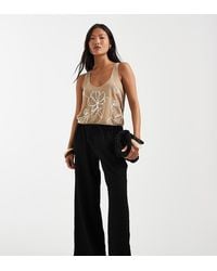 JDY Petite - Textured Tailored Trousers Co-Ord - Lyst