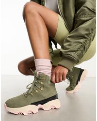 Sorel - Kinetictm Impact Conquest Stone Green Chalk Waterproof Sneaker Boots - Lyst