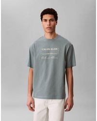 Calvin Klein - Relaxed Fit Graphic T-Shirt - Lyst
