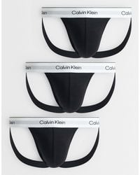 Calvin Klein - Icon Cotton Stretch 3 Pack Jockstraps - Lyst
