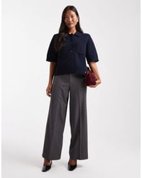 Vero Moda - Straight Smart Trouser With Crease Front - Lyst
