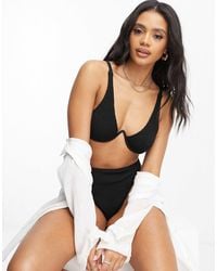ASOS - Amy Mix And Match Crinkle Monowire Bikini Top - Lyst