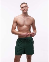 Tommy Hilfiger - Zip Pocket Drawstring Logo Swim Short - Lyst