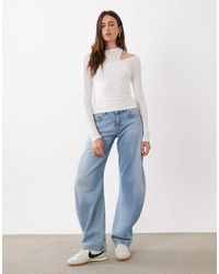 ASOS - Double Layer Sheer Long Sleeve Top - Lyst