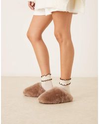 ASOS - Zori Premium Sheepskin Mules - Lyst