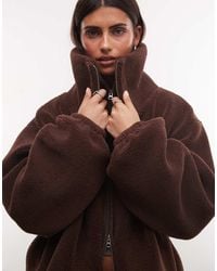 Weekday - Wool Blend Hairy Knit Zip Through Cardigan - Lyst