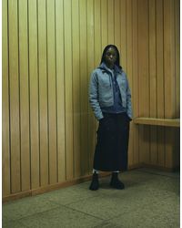 Carhartt - Denim Midi Rok - Lyst