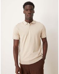 SELECTED - Gebreid Poloshirt - Lyst