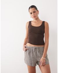 Abercrombie & Fitch - Pull On Embroidered Boho Shorts - Lyst