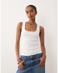 ASOS - Stud Trim Racer Vest - Lyst
