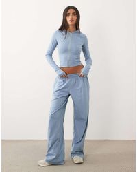 Kaiia - Cotton Rich Wide Leg Trackies - Lyst