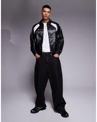 ASOS - Giacca Stile Motocross Oversize - Lyst
