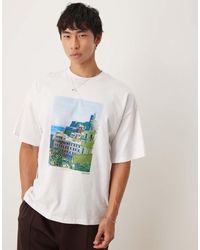 SELECTED - Oversized T-shirt With Front Scene Print - Lyst