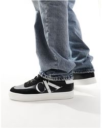 Calvin Klein - – mehrfarbige sneaker zum schnüren aus leder mit gummisohle - Lyst