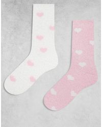Boux Avenue - – 2er-pack kuschelige knöchelsocken - Lyst