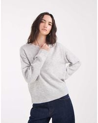 ONLY - O-neck Knitted Jumper - Lyst
