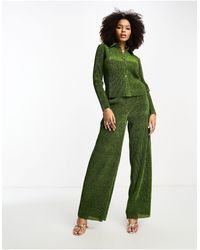 Glamorous - Relaxed Wide Leg Trousers - Lyst