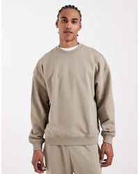 Only & Sons - Oversized Sweatshirt Van Premium 400Gsm Zware Stof Met Ronde Hals - Lyst