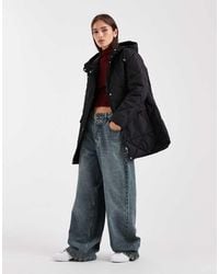 Vero Moda - Diamond Quilted Hooded Jacket With Large Pocket Detail - Lyst