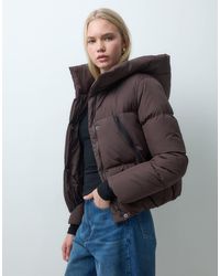 Threadbare - Short Puffer Jacket With Hood - Lyst