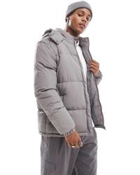 Brave Soul - Puffer Jacket With Hood - Lyst