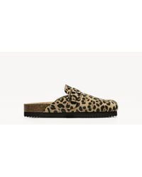 Bershka - – clogs mit leopardenmuster - Lyst