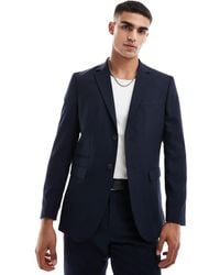 SELECTED - Wool Blend Slim Fit Suit Jacket - Lyst