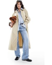 Mango - Double Breasted Trench Coat - Lyst