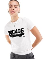 ASOS - Baby Tee With Vintage Car Graphic - Lyst